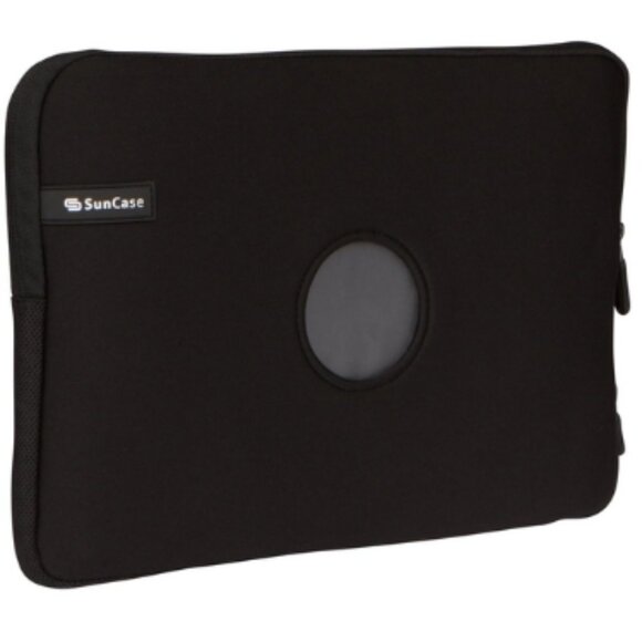 SunCase 13-Inch Neoprene Laptop Sleeve Black - Picture 1 of 7